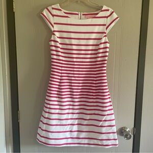 Lilly Pulitzer pink & white striped dress size small